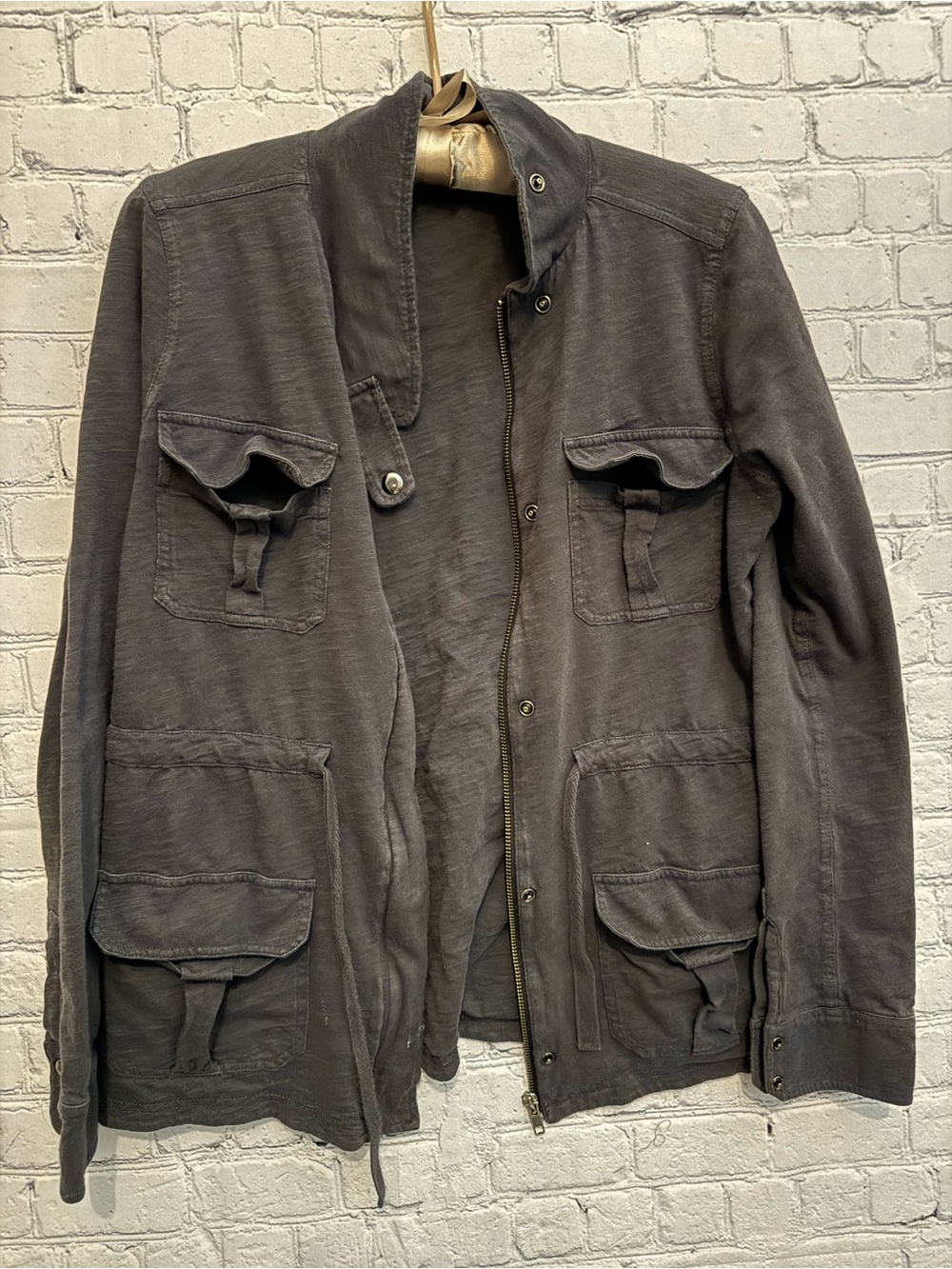 J. Crew Women's Dark Gray Military Field Utility Jacket Size S